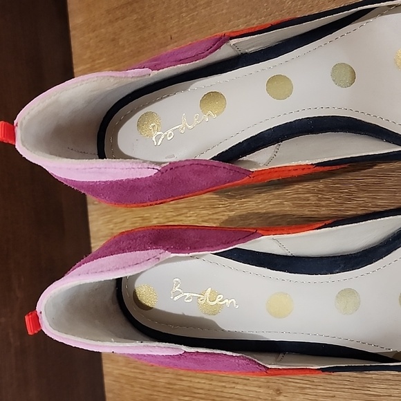 BODEN | Carrie Navy Suede Point Toe Court Stiletto Heels 36 - Picture 3 of 7